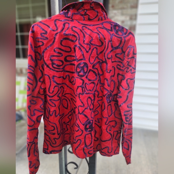 New With Tags Vintage Christopher Banks Women's Decorative Shirt, JACKET Shacket - Picture 7 of 14